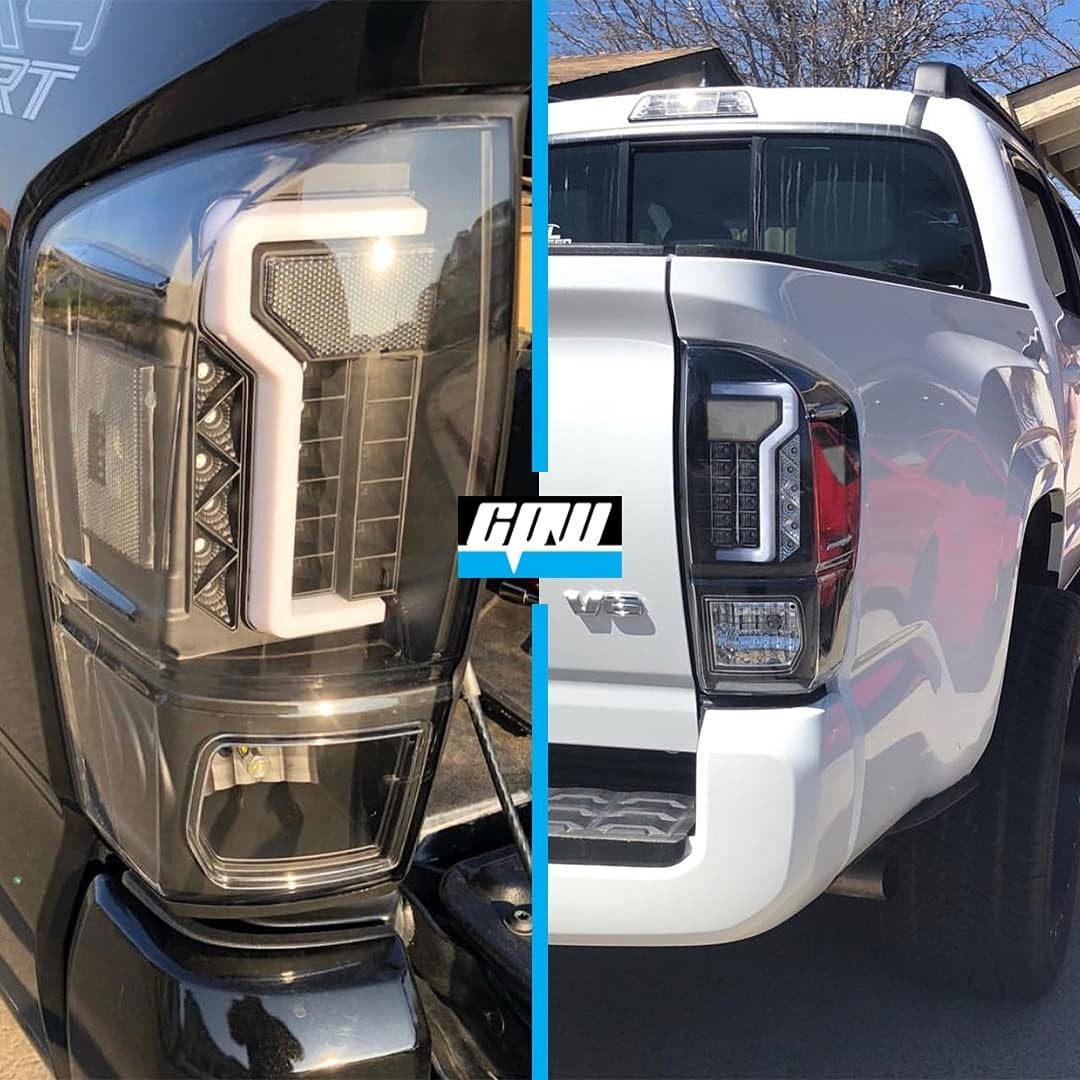 Tail Lights Compatible with [2016-2022 Toyota Tacoma] LED Tube Bar Tail lights..