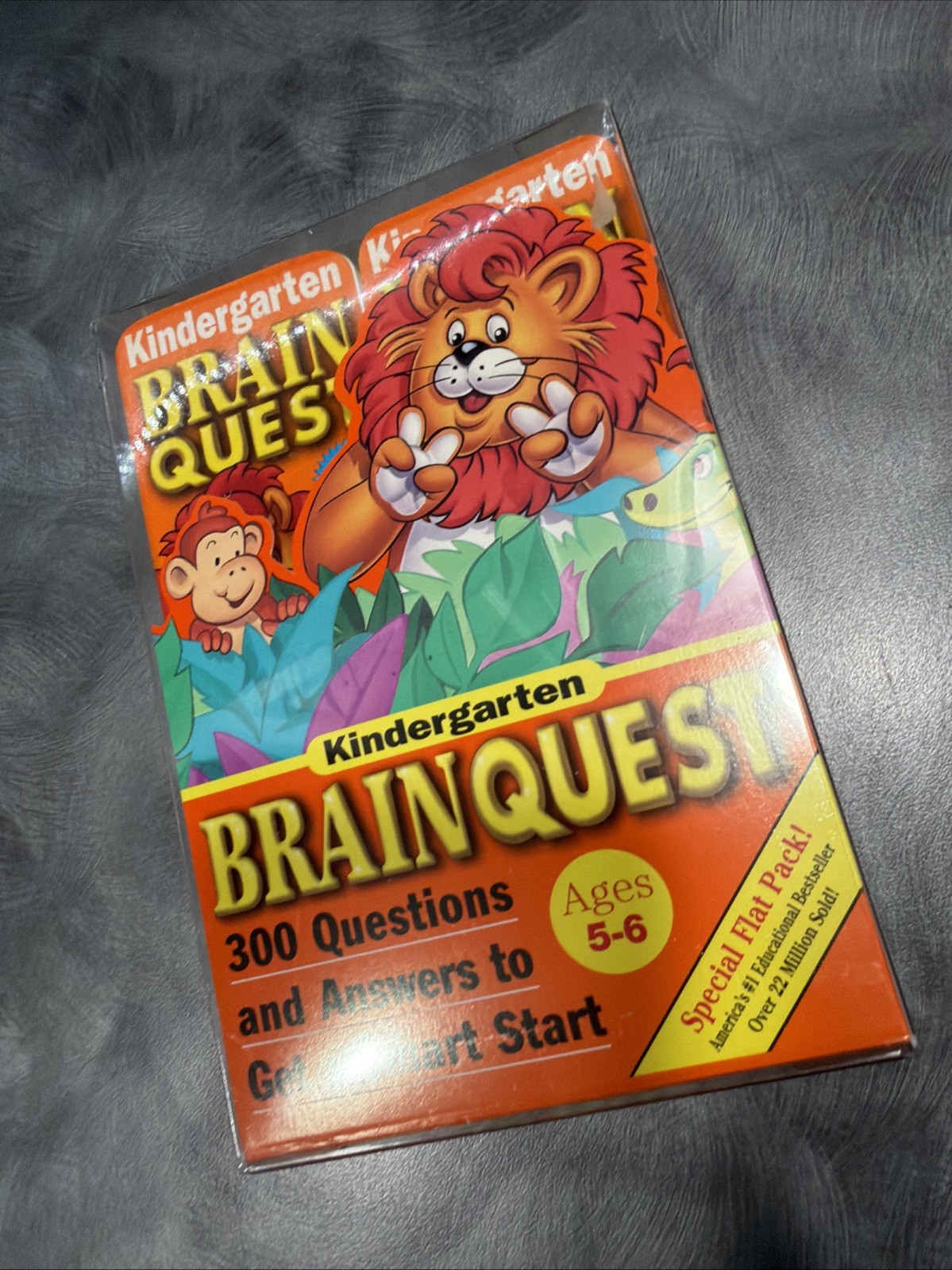 Brain Quest Kindergarten Ages 5-6 300 Q’s Rare, Special Flat Pack, Very HTF!