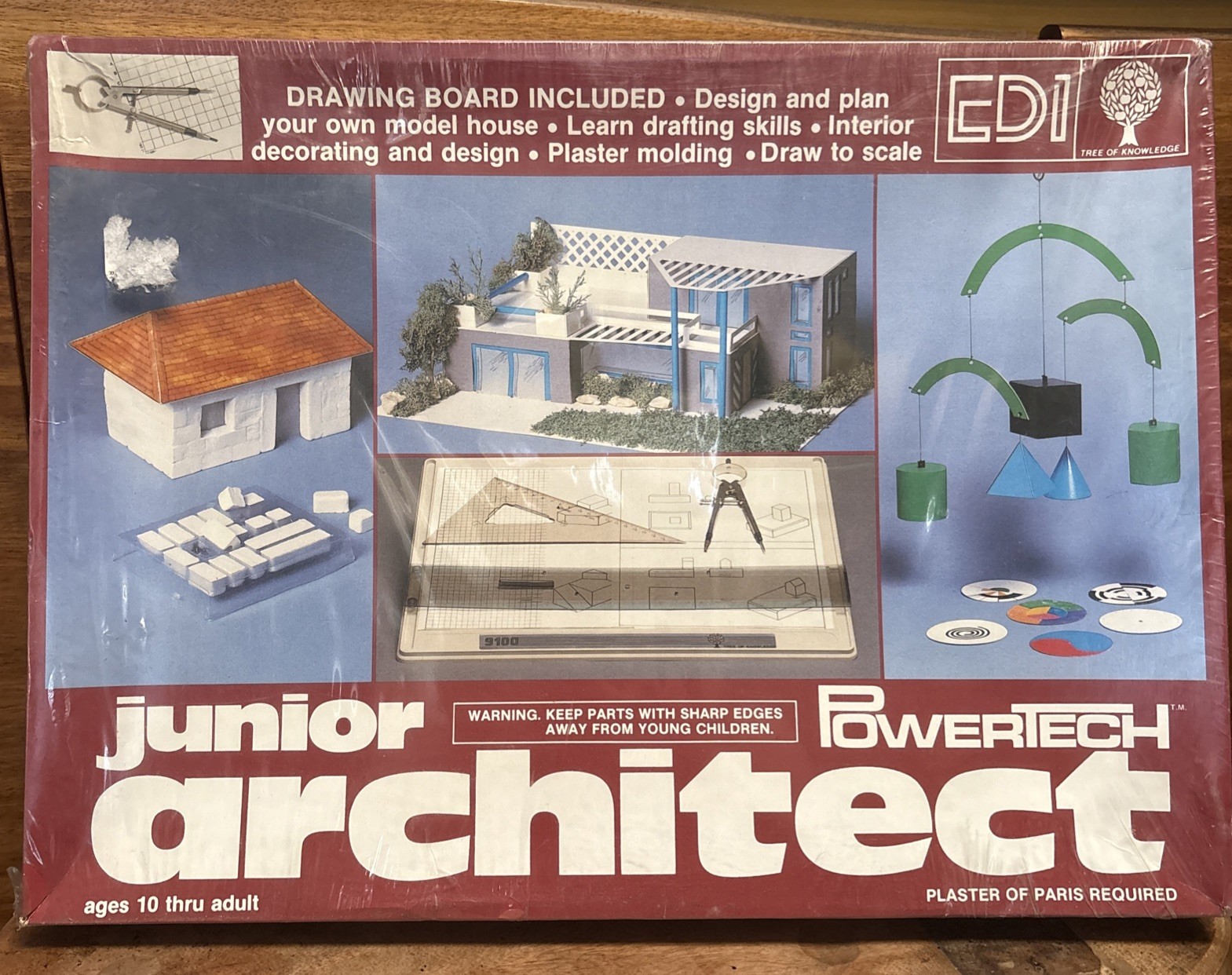 NEW VINTAGE 🏛️ 1979 PowerTech Junior Architect Kit EDI Tree of Knowledge SEALED
