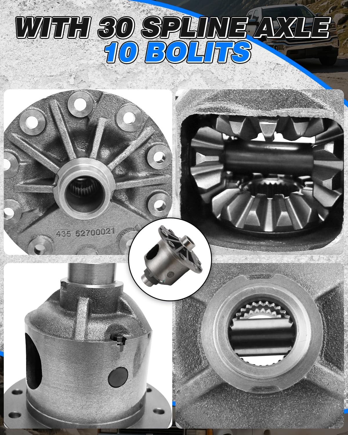 40048044 Differential Locker 8.5 8.6 10 Bolt 30 Spline