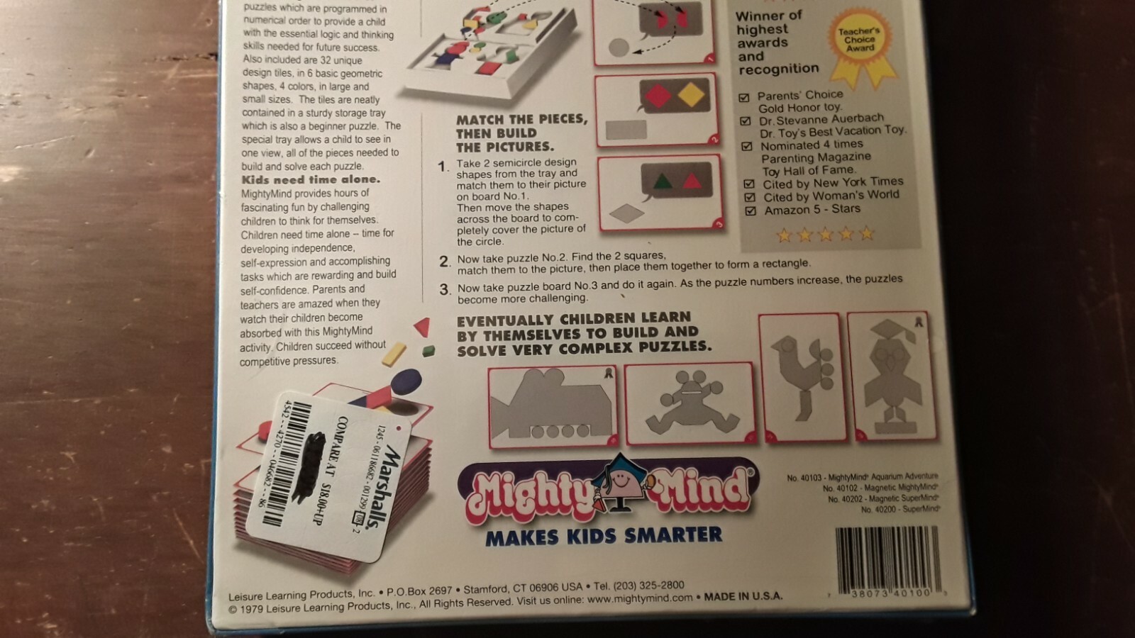 VINTAGE 1979 MIGHTY MIND PLAY ALONE LEARNING ACTIVITY CHILDREN 3-8 NIB SEALED.