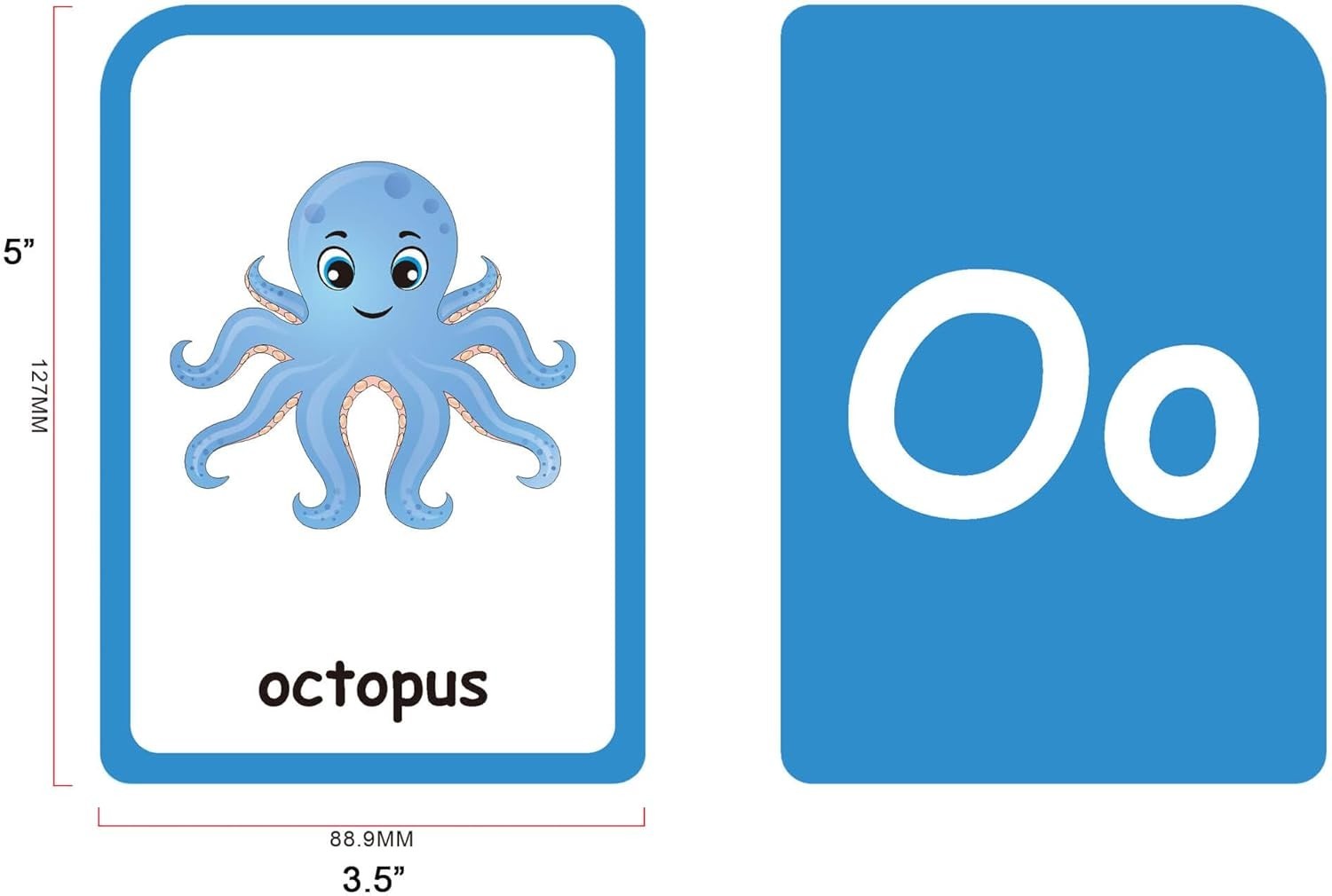 Flash Cards for Toddlers Learning: 54 Double Sides Flashcards for Alphabets, Num