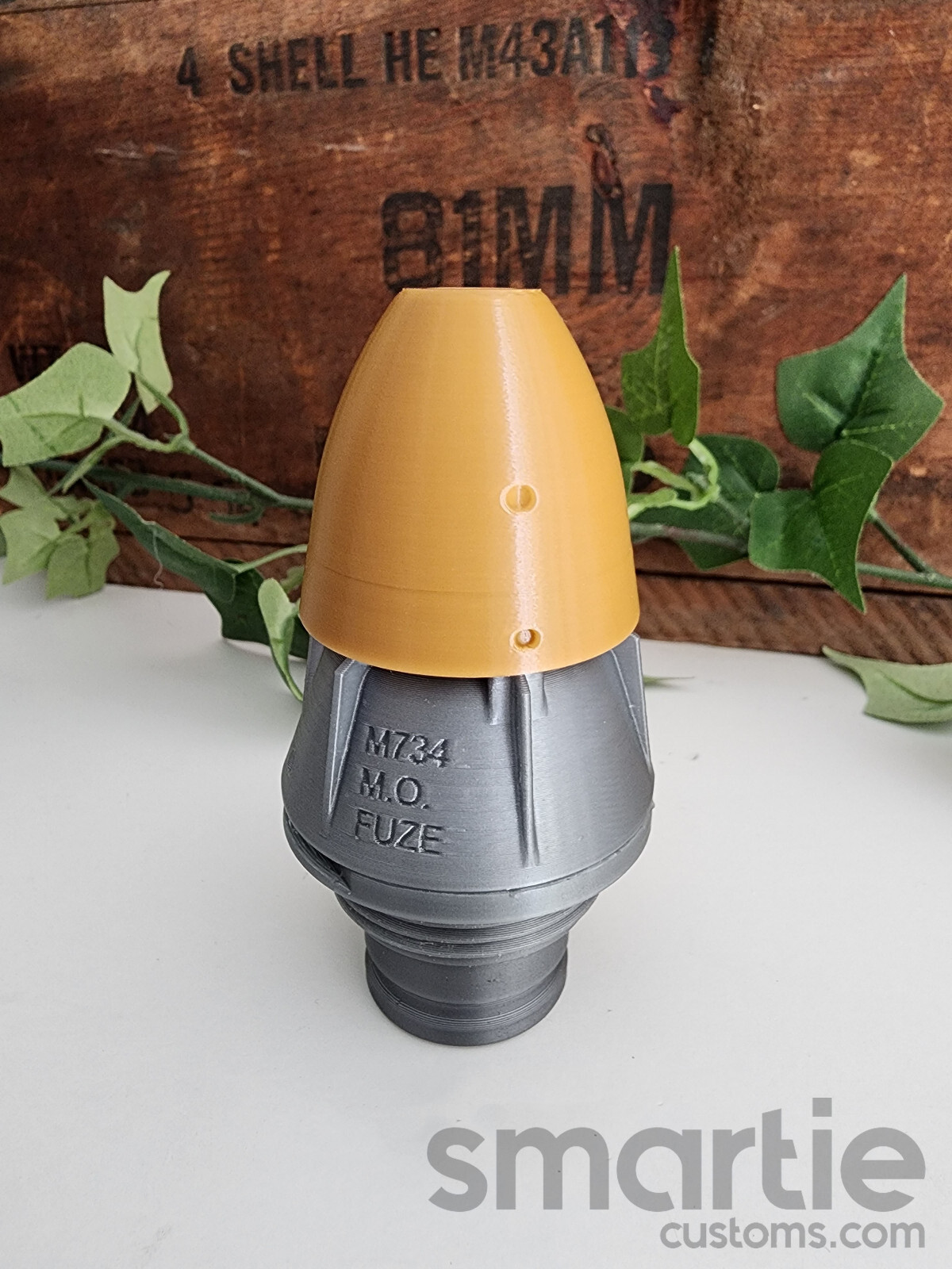 DUMMY M821 M889 81mm Mortar Shell Round – Accurate Size Plastic Replica