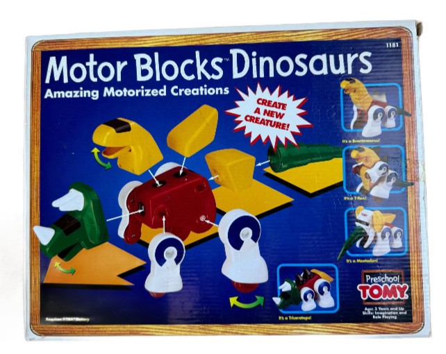 Tomy Motor Blocks Dinosaurs Preschool Robot #1181