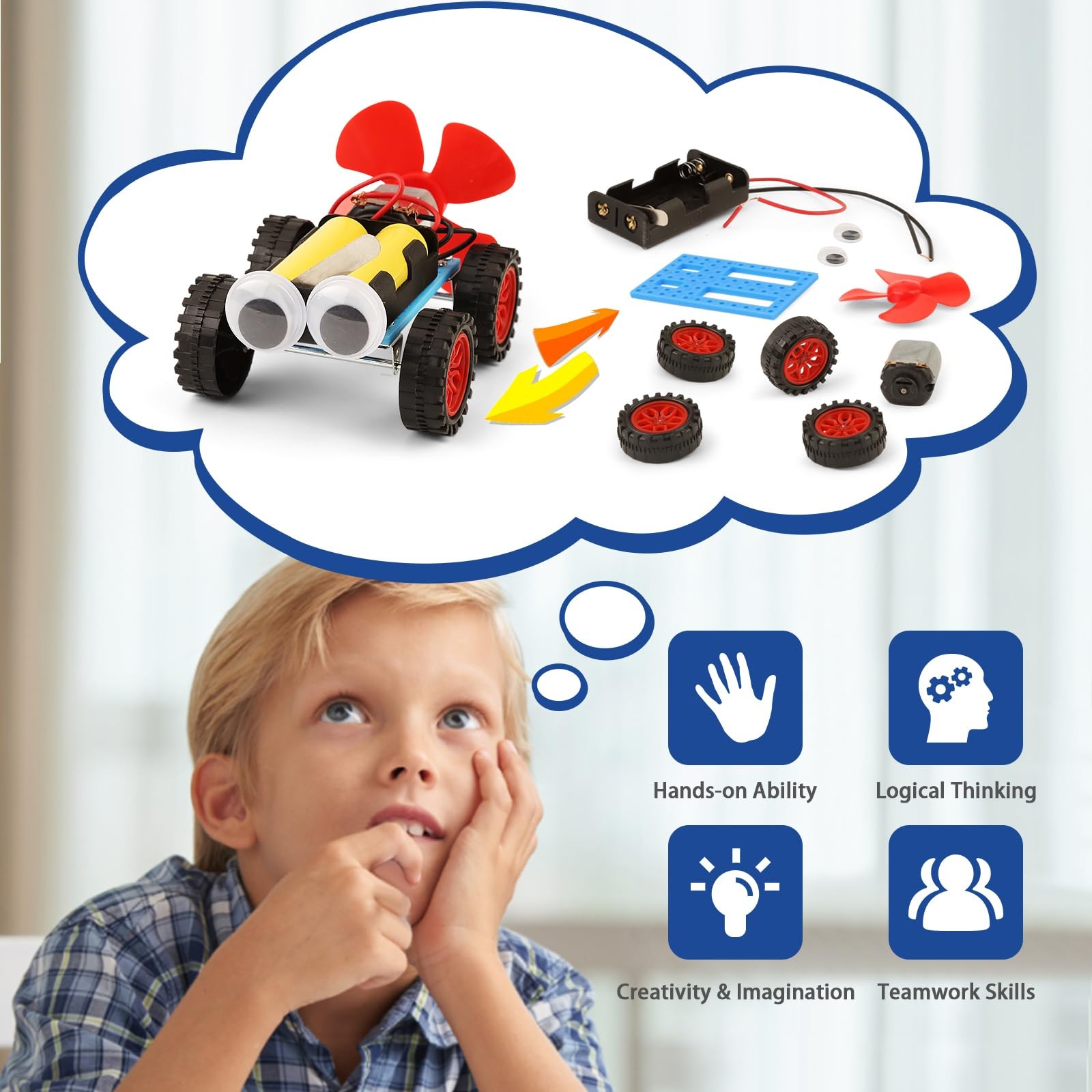 5 Set Individual STEM Kit for Kids, 2nd Grade Boy 5.66 x 8.42 x 2.04 inches