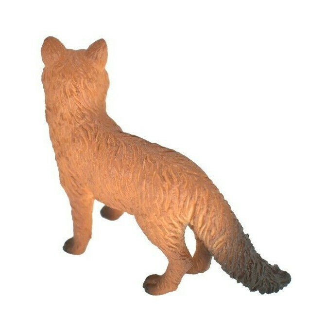 Fox, Red, Plastic Animal, Educational, Toy, Kids, Realistic Figure, 3″ M053