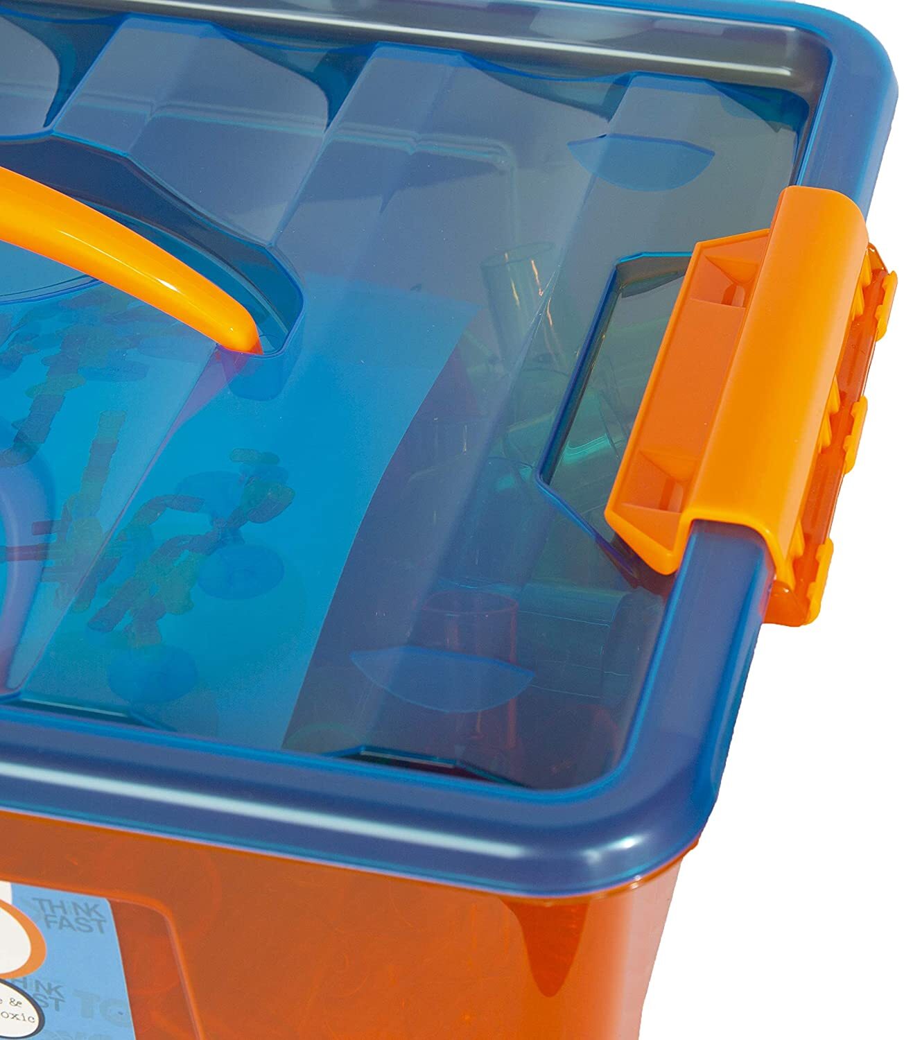 Think Fast Toys – Translucent Plastic Tube Manipulatives Set in Assorted Colors