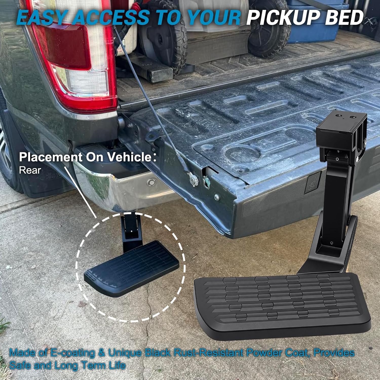 Retractable Truck Bed Step For Ford Super Duty 2017-2022