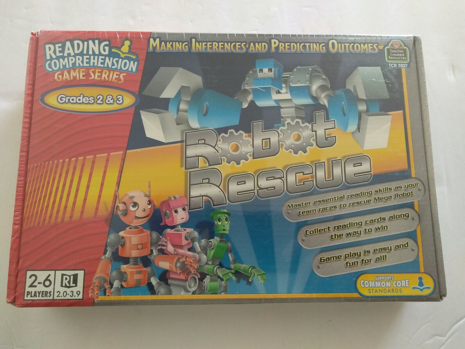 Teacher Robot Rescue Grades 2 & 3 reading comprehension game TCR7827 2-6 Players