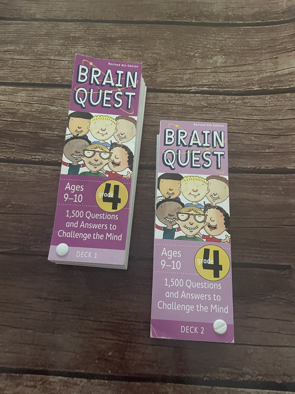 Brain Quest Grade 4 Challenge Question Answer Card Decks