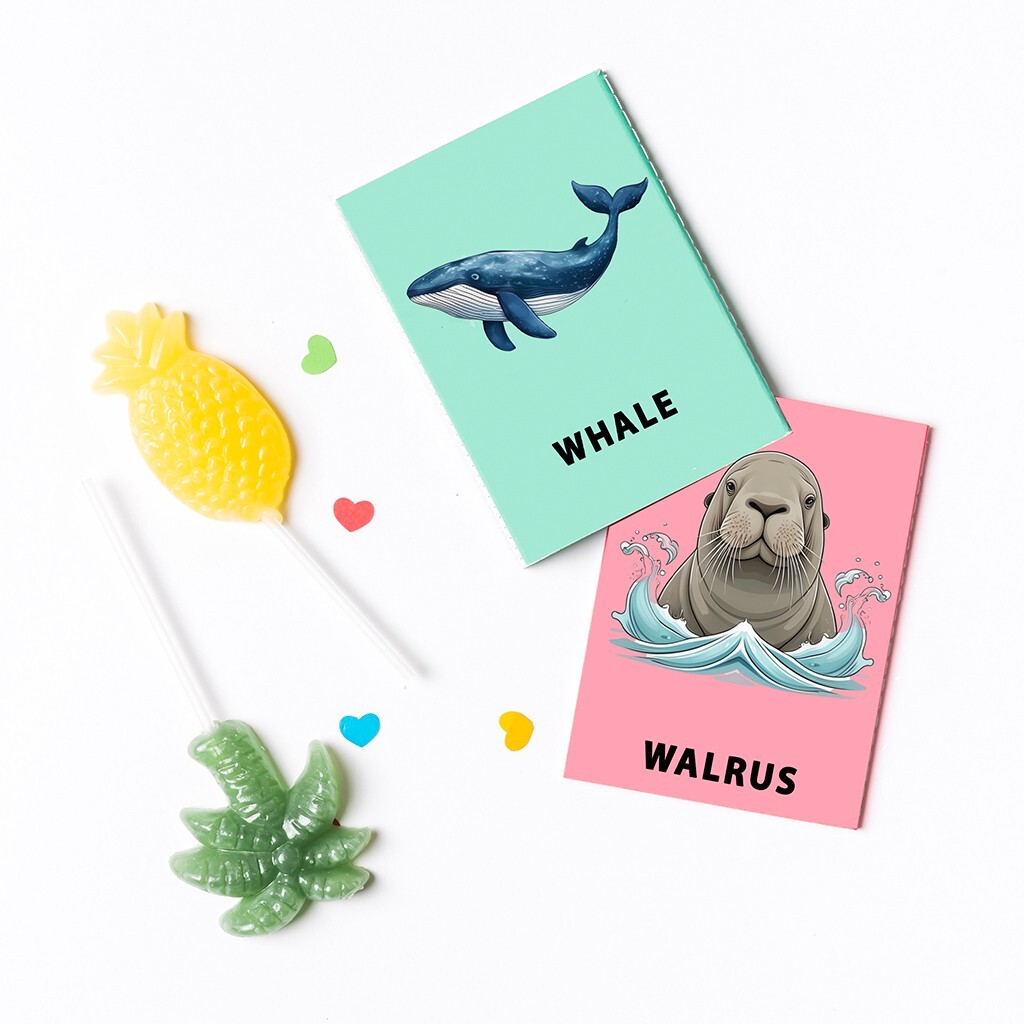 Printable Sea Animals Flash Cards-Montessori-Inspired 30 Card Set for Preschool
