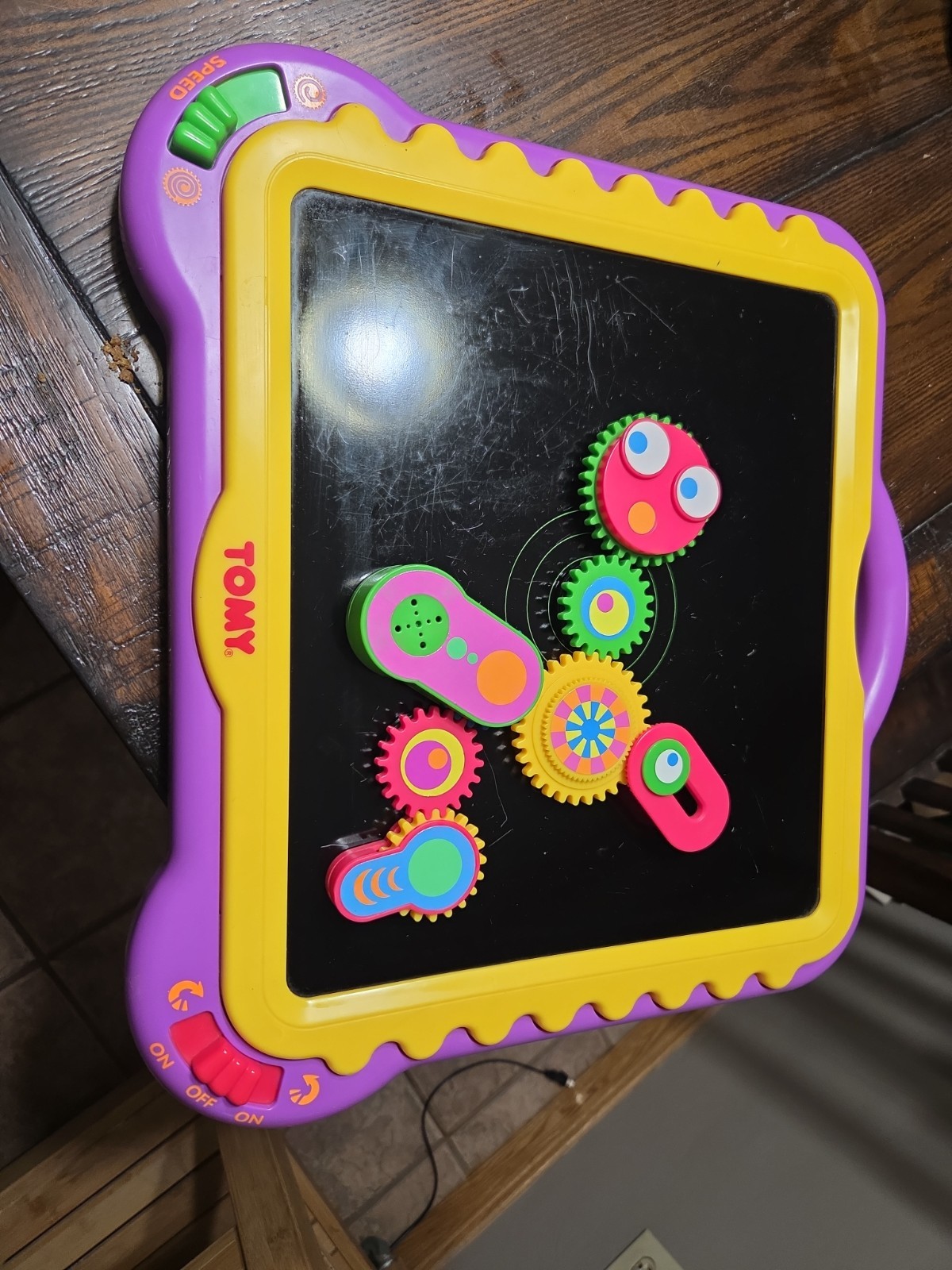 Rare WORKS 1997 TOMY Gearation Magnetic Gears Set Seen On Baby Einstein Neat!!
