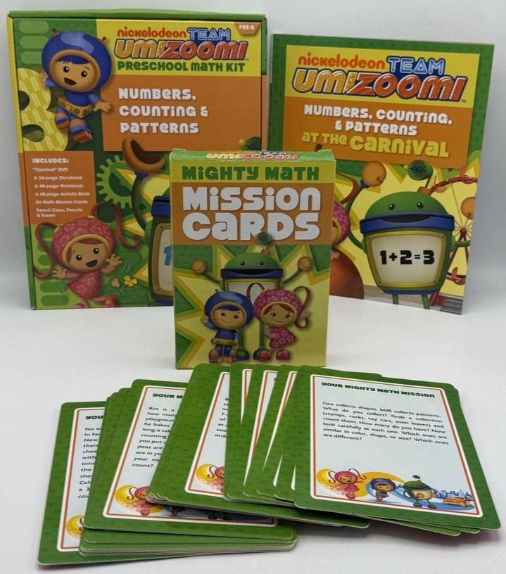 Nickelodeon Team Umizoomi Preschool Math Kit Numbers Counting Patterns Pre-K