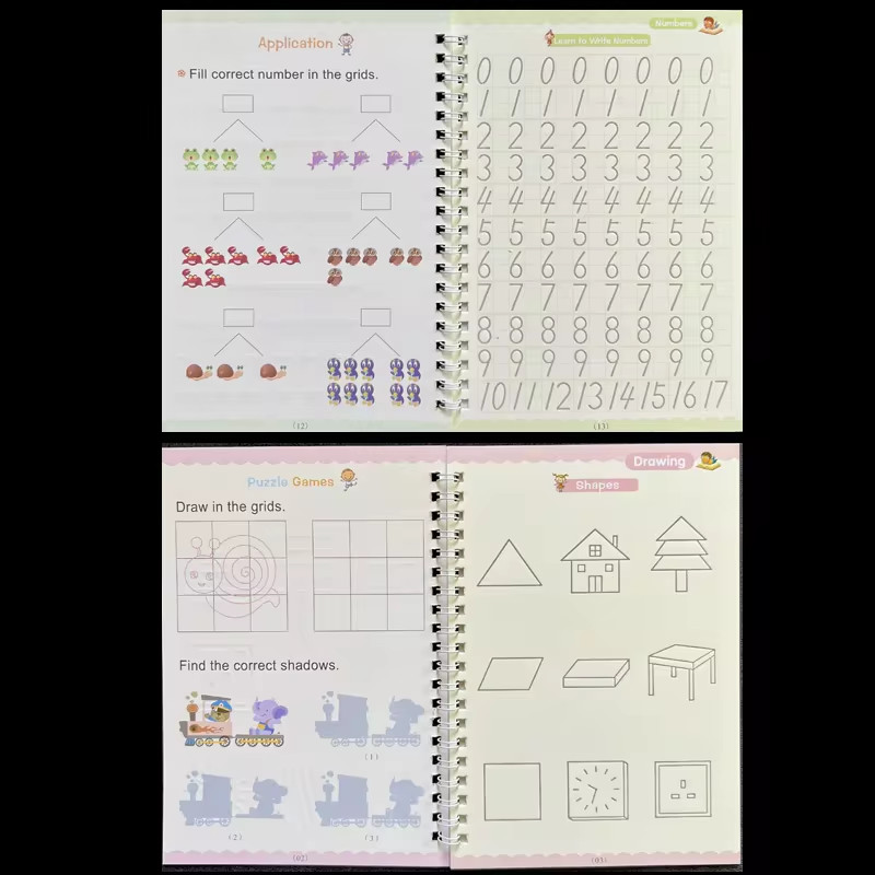Sank Magic Practice Copybook Pen Preschools Kids Calligraphy English Verison Fre