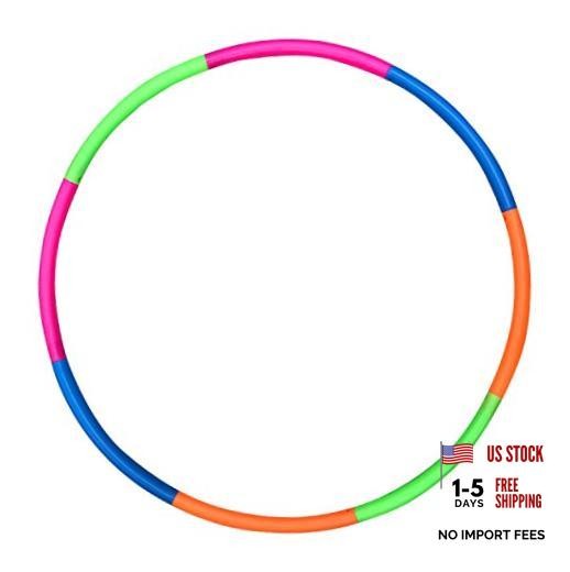 Kids Exercise Hoop, Snap Together Detachable Adjustable Weight Size Plastic