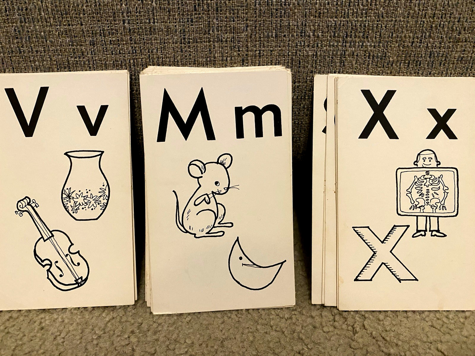 VINTAGE 1976 BEGINNERS PHONIC FLASH CARDS LEARNING ENGLISH GRADE 1-3 FLASHCARDS