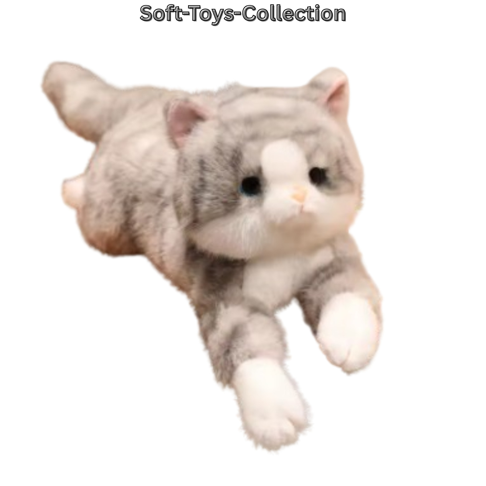 12in Realistic Cat Plush Toy Soft Stuffed Animal Kitty Kids Gift