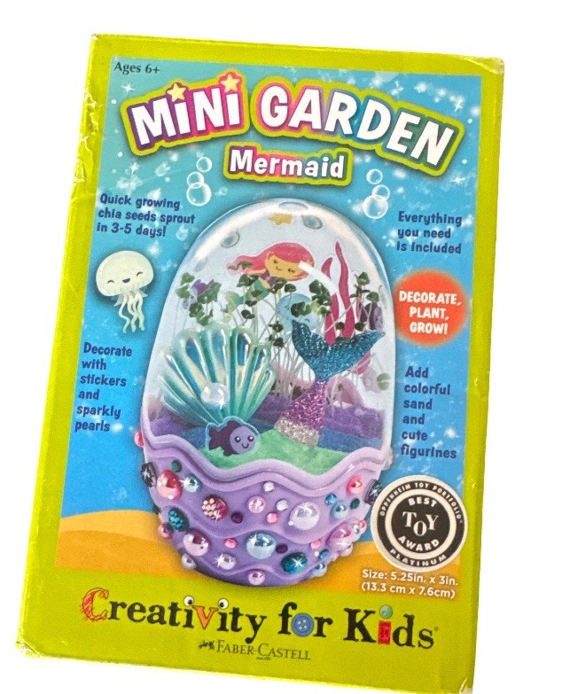 Mini Garden Mermaid Terrarium Creativity for Kids Faber Castell Best Toy Award