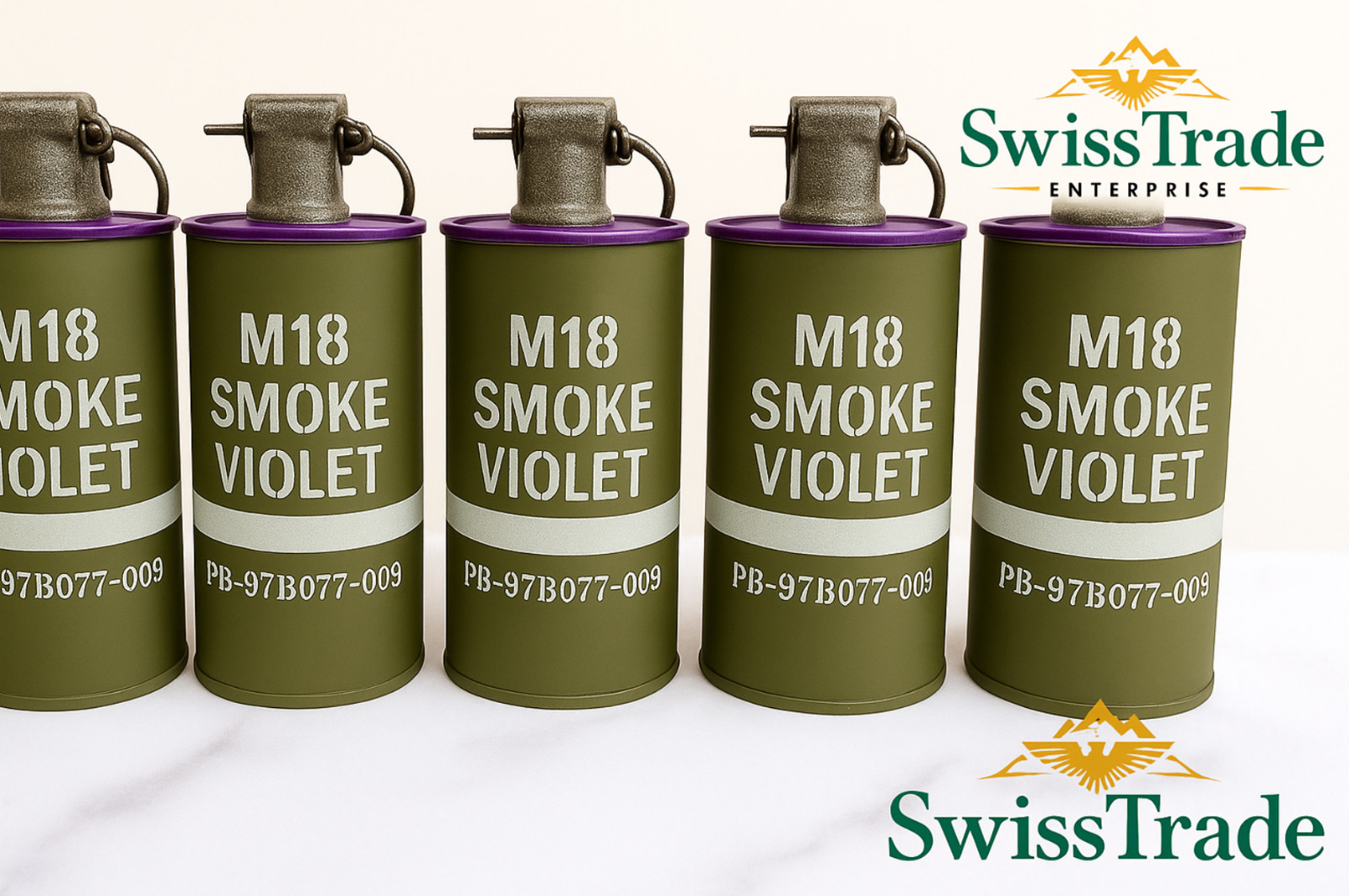 M18 Smoke Grenade Replica – 1:1 Inert FAKE Cosplay,training, Prop
