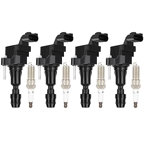 ECCPP UF491 ignition coils with 12578224 iridium Spark Plugs Set of 4pcs Fit for