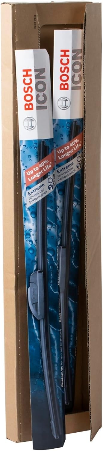 BOSCH 26A17A ICON Beam Wiper Blades – Driver and Passenger Side – Set of 2 Blade