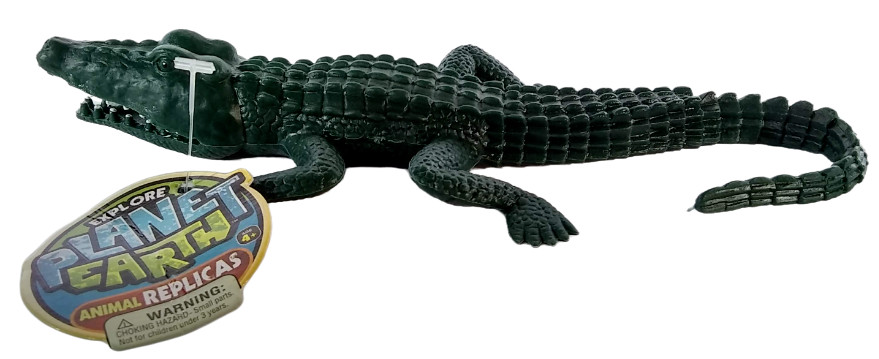 Crocodile Figure Ja-Ru Explore Planet Earth Animal Replicas PVC Toy Croc Green