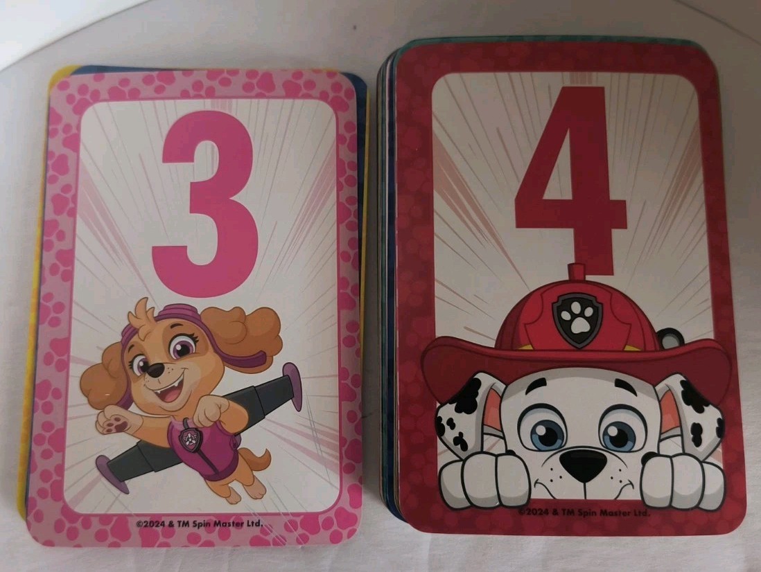 Nickelodeon Paw Patrol Numbers Learning 36 Flash cards Educational 🆕 Free ship!