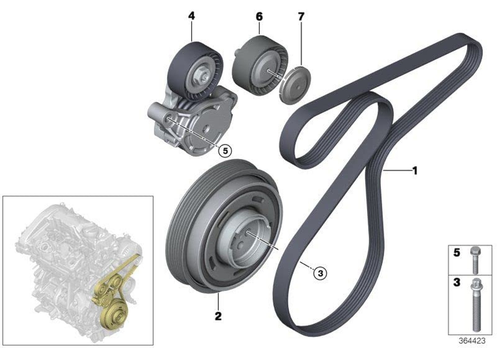 Crankshaft pulley damper balancer 2014-2021 for 2015-2018 BMW F46 F45, 2014-2…