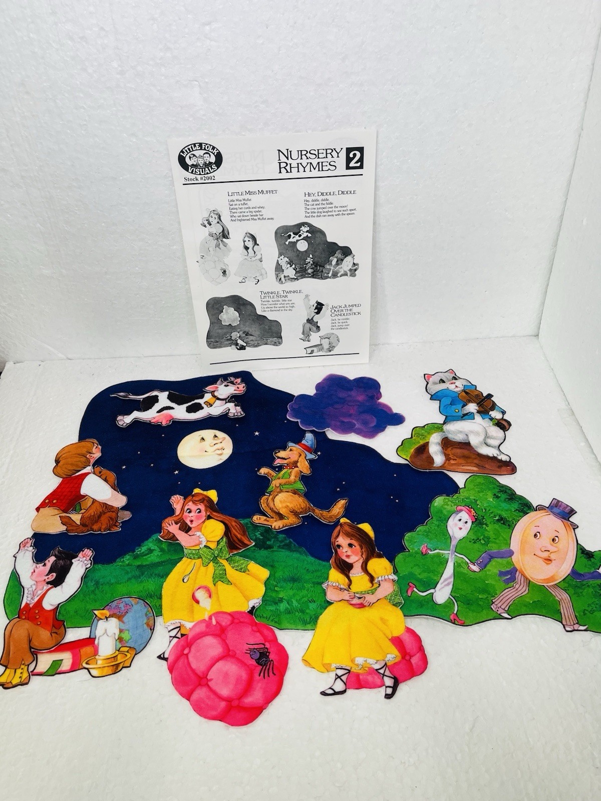 Little Folk Visuals Nursery Rhymes #2 Precut Flannel/Felt Board Figures 11 Set