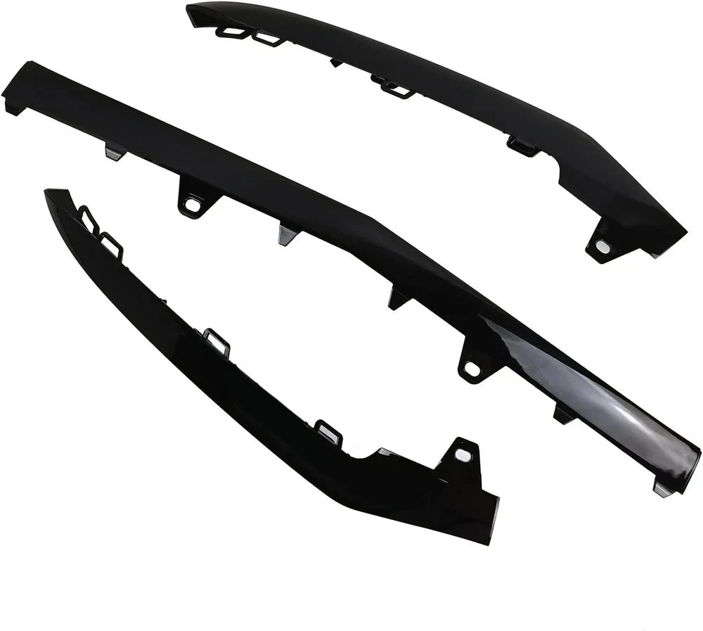 3 X Front Bumper Cover Lower Grille Trim Molding fit for 2014-2016 Mercedes E…