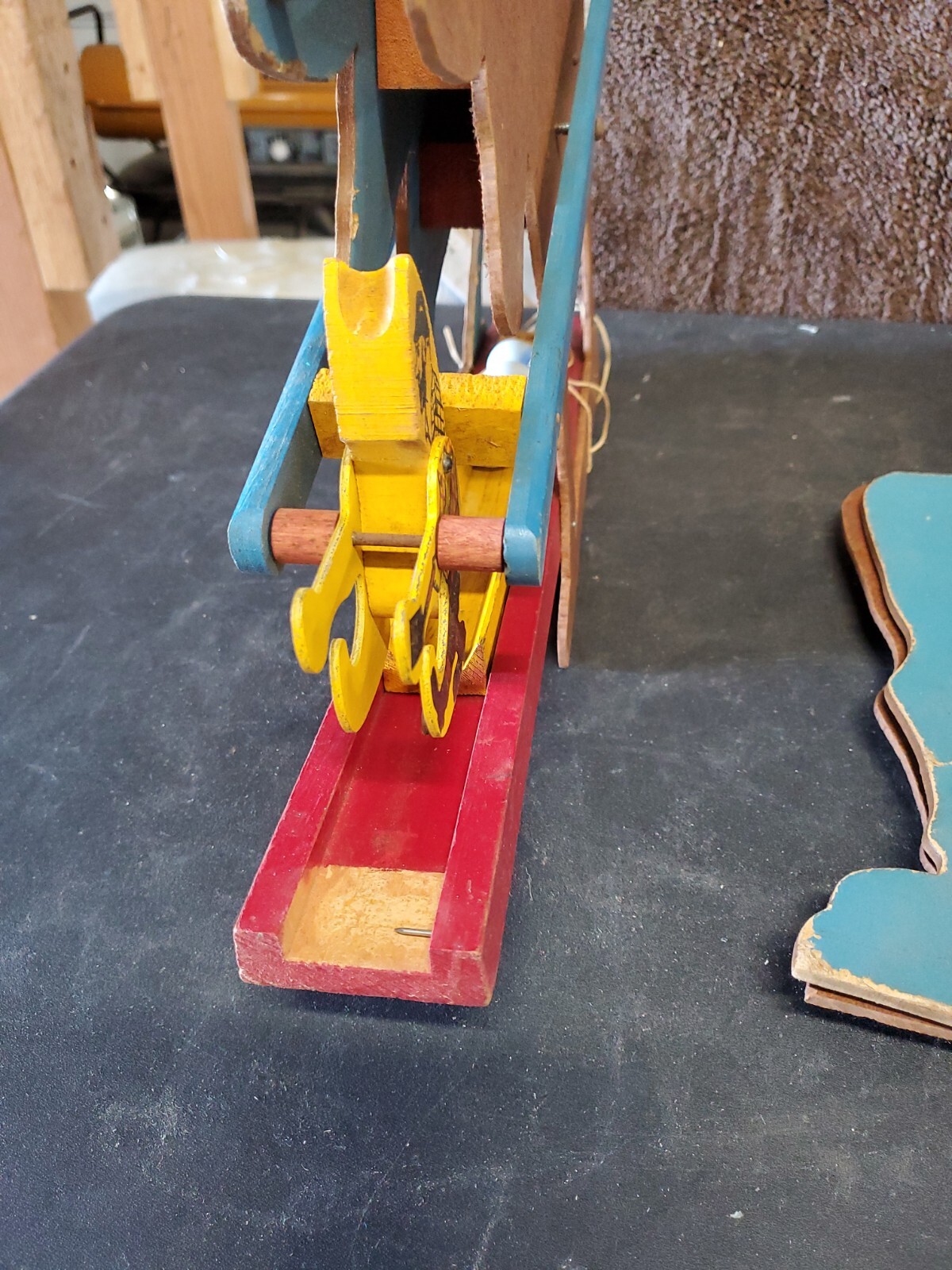 ST6 Vintage Antique Rube Goldberg hand made Marble Toy Game 1940’s or 1950’s?