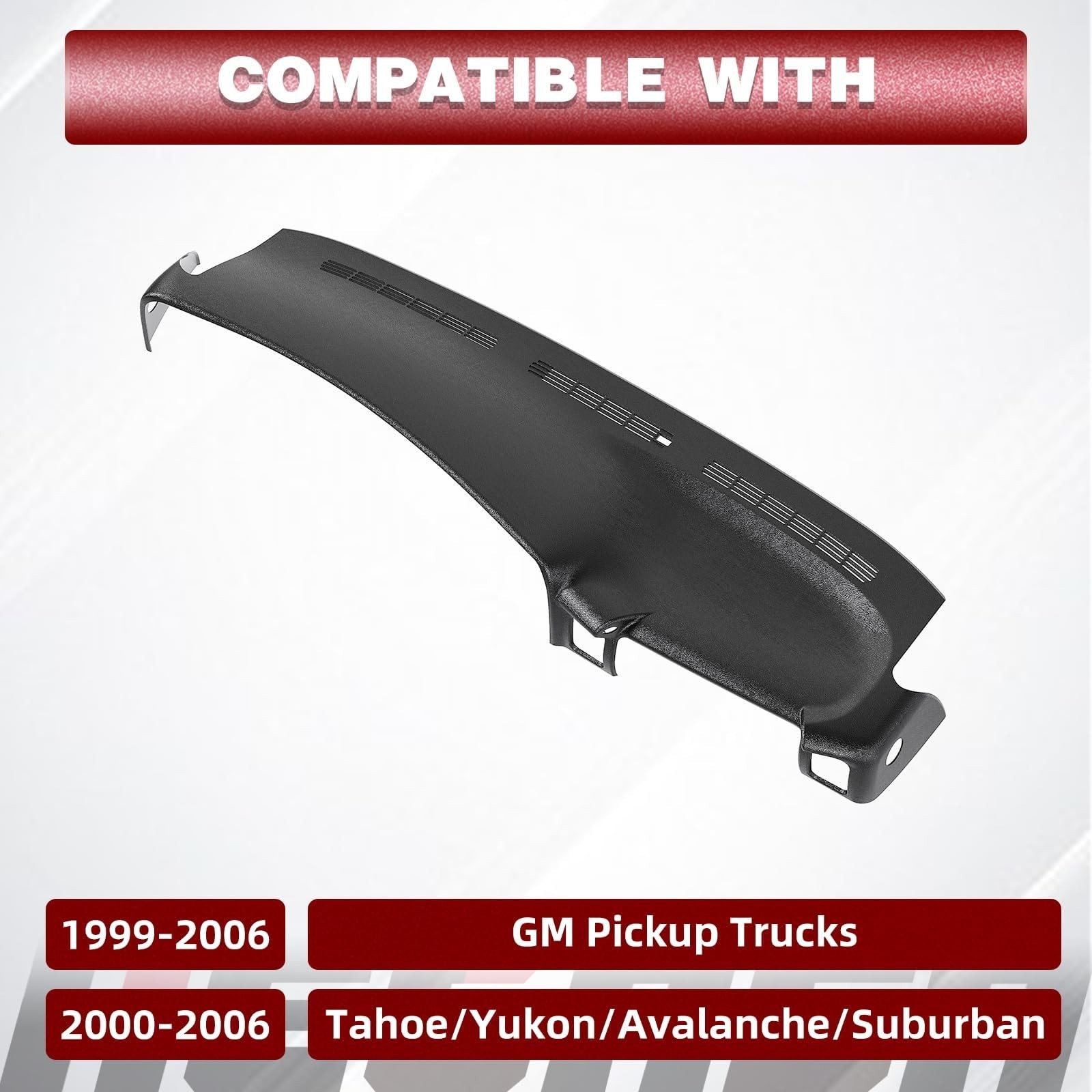 HECASA Molded Dash Board Cover Black Dashboard Cap Compatible with 1999-2007 …