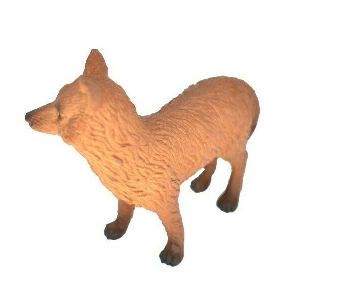 Fox, Red, Plastic Animal, Educational, Toy, Kids, Realistic Figure, 3″ M053
