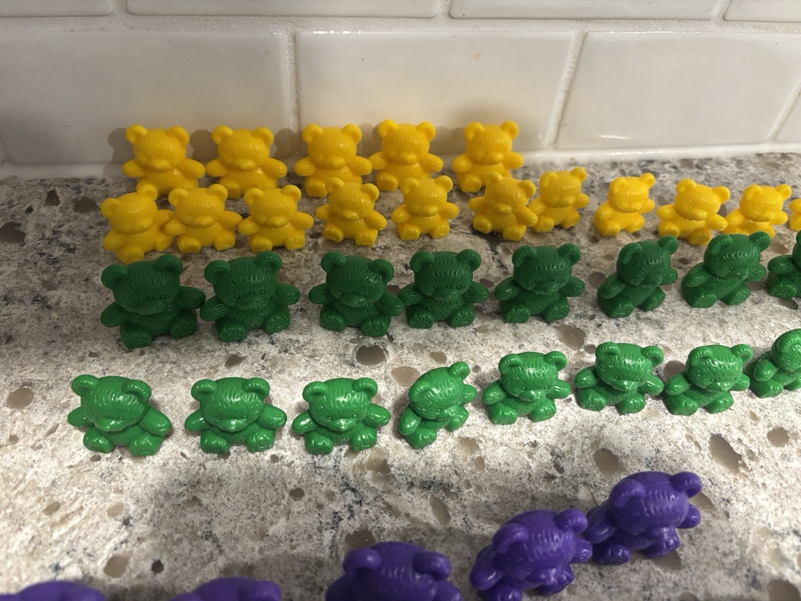 Set Of 67 Counting Bears Incomplete Replacement Math STEM Montessori Preschool