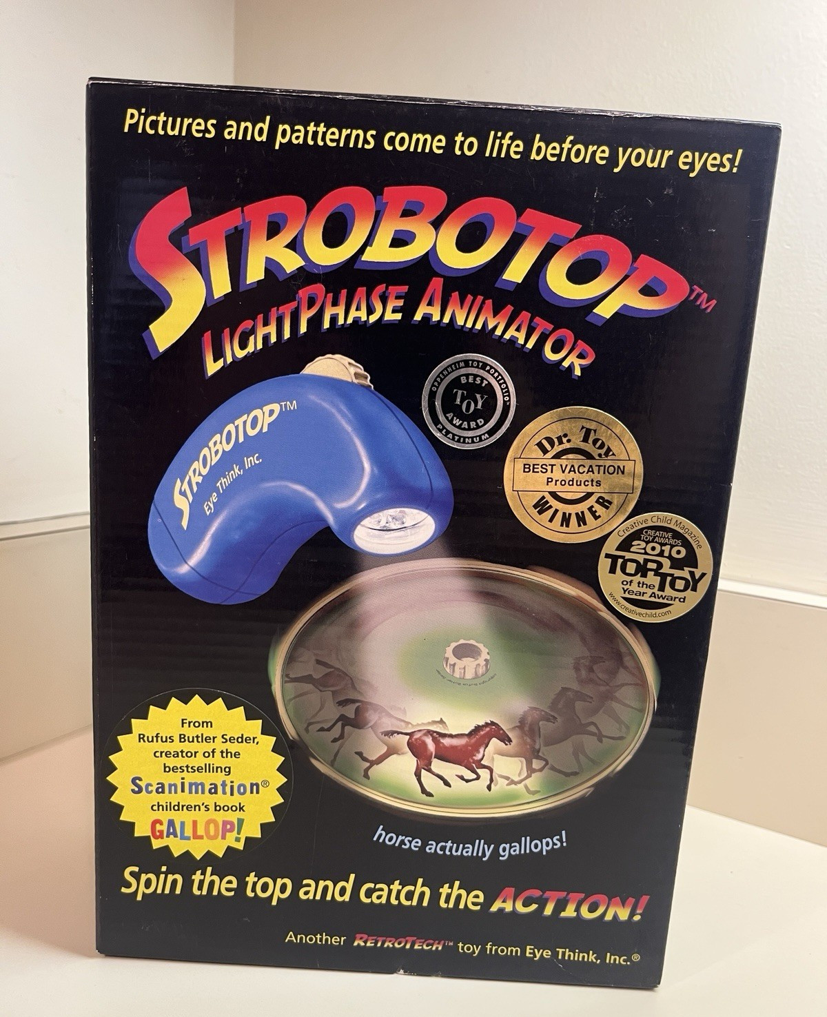 Open Box- Strobotop Lightphase Animator Sensory Toy Eye Think, Batteries, Tested