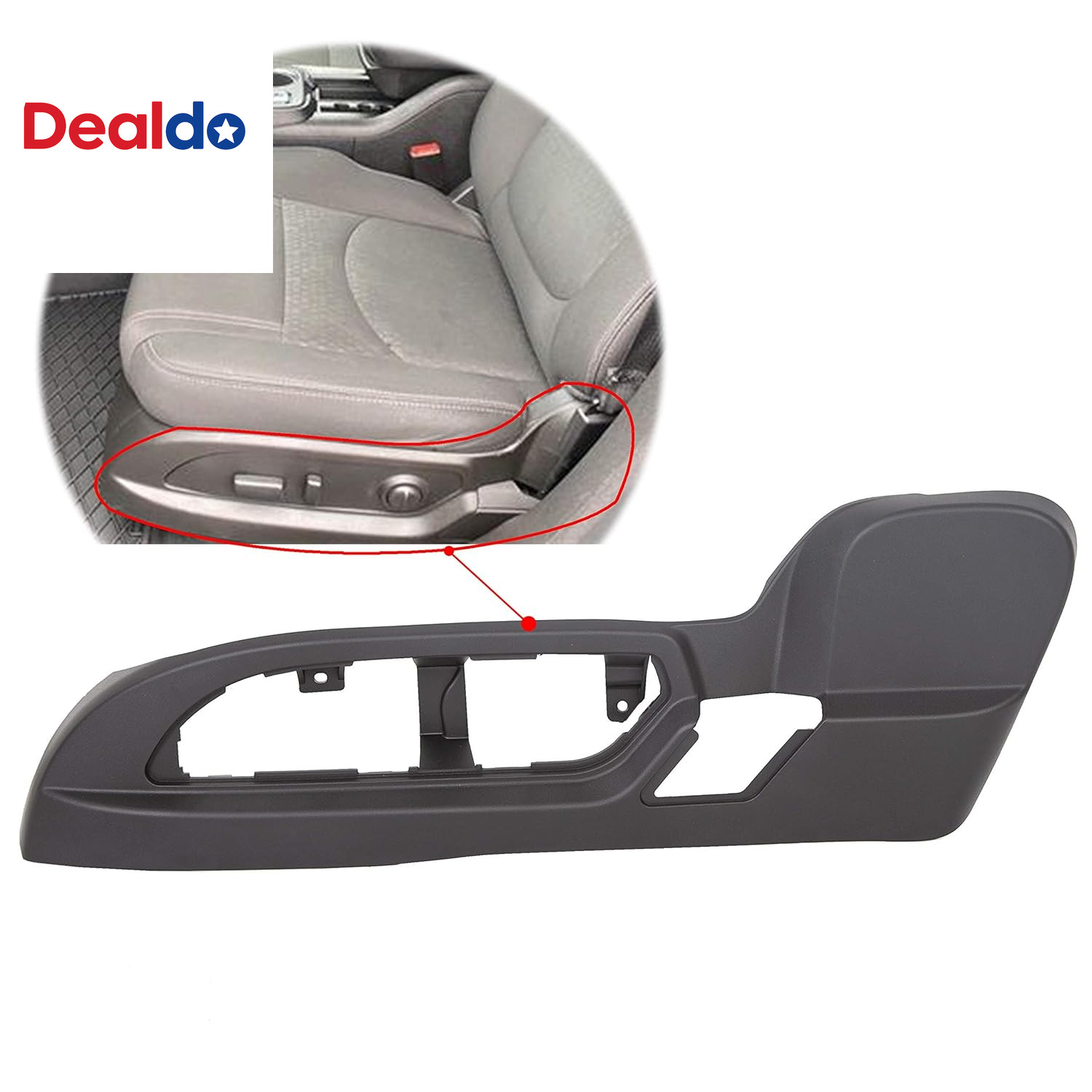 Driver Seat Trim Panel Compatible with 2009-2017 Buick Enclave/Chevrolet Travers