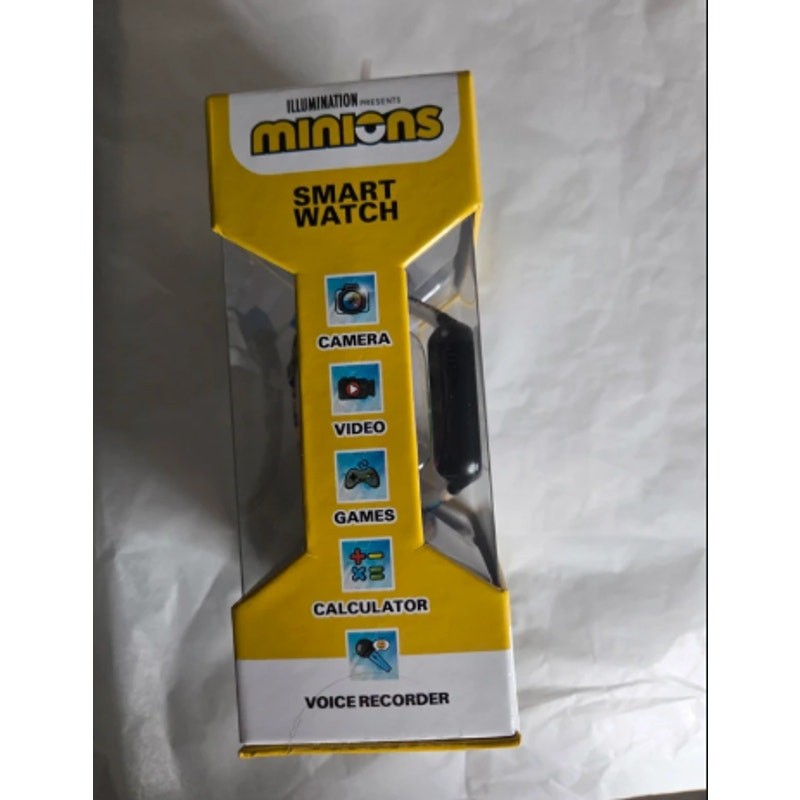 Minions Kids Smartwatch Digital Camera Games Alarm Calculator Rechargeable
