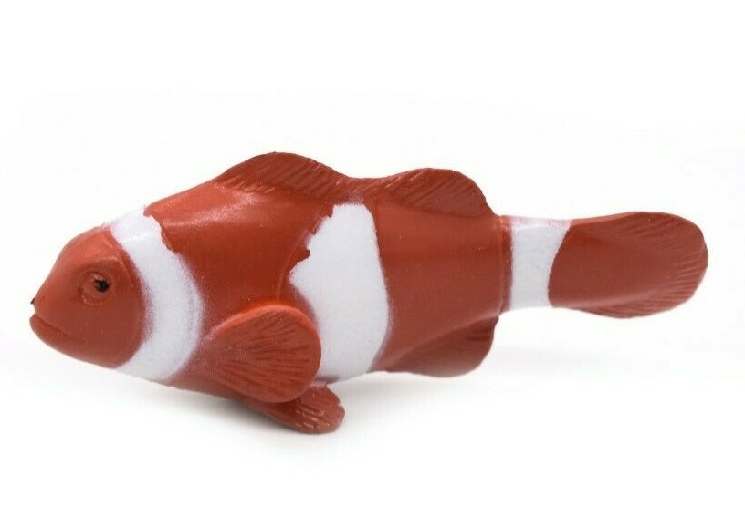 Clownfish, Reef Anemonefish, Rubber Fish Design, Realistic Figure, F1788B145