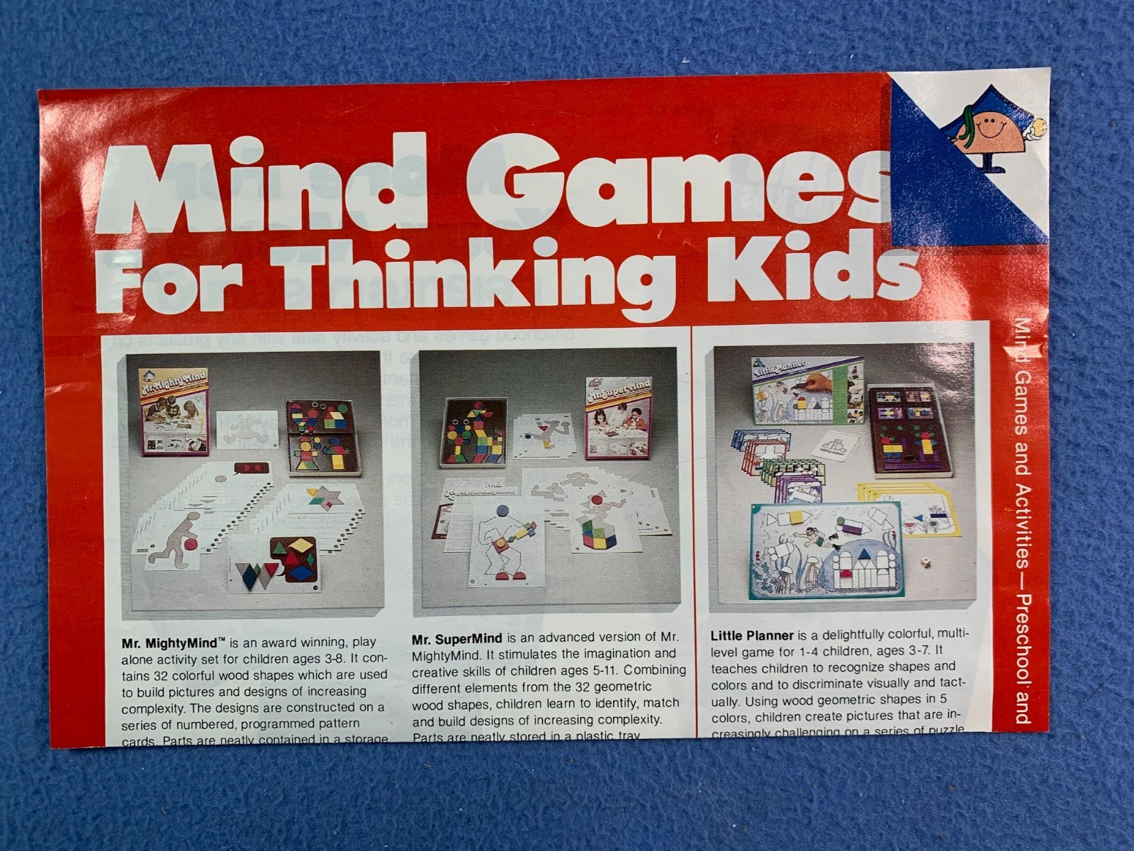 (66) Mr.Mighty Mind – A Play alone activity – ages 3-8 – c. 1985