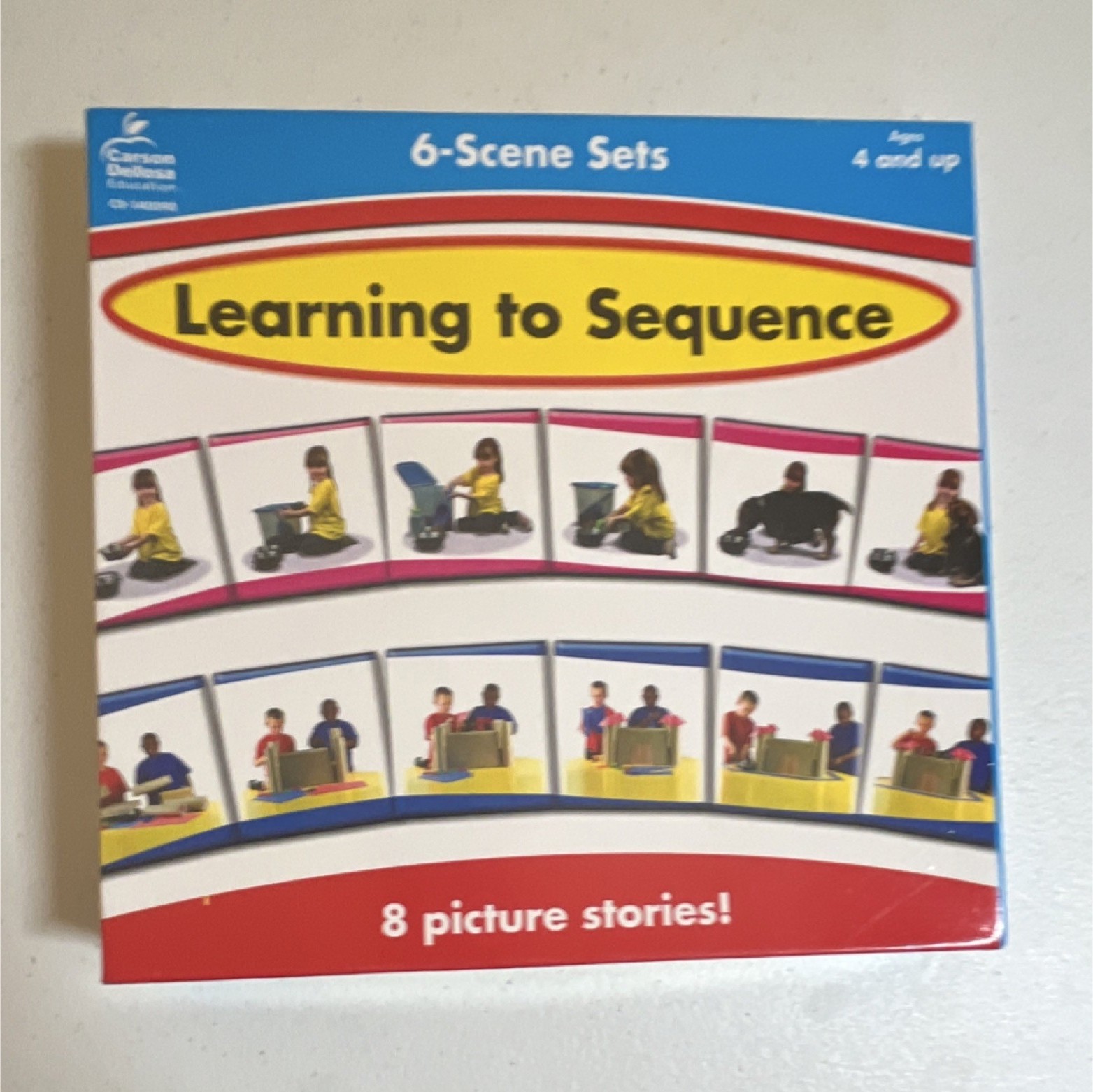 Carson Dellosa Learning to Sequence 6-Scene Sets Multicolor Cards Ages 4+