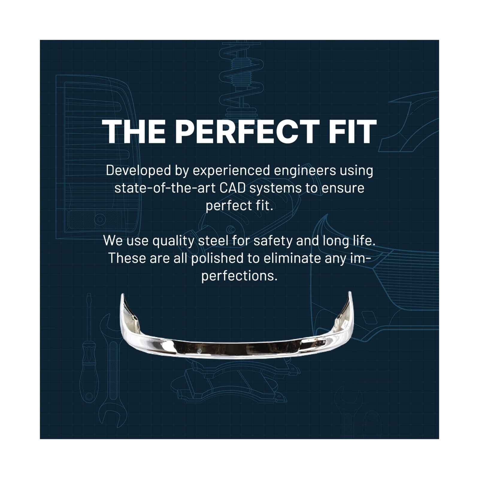 Garage-Pro 1-Piece Front Bumper for Chevrolet Silverado 1500 2003-2006 BASE L…