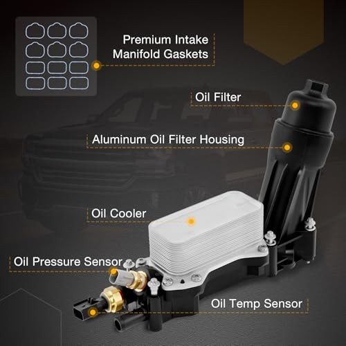 Engine Oil Cooler Oil Filter Housing Adapter Assembly | for 2014-2017 Dodge Jeep