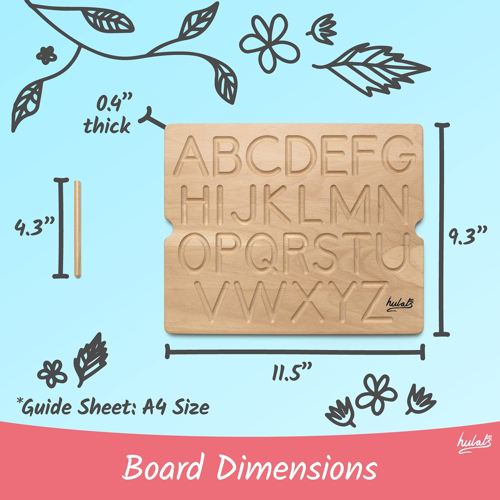 Learn to Write – Number & Letter Tracing Boards for Ages 3-5 – Wooden Alphabe…