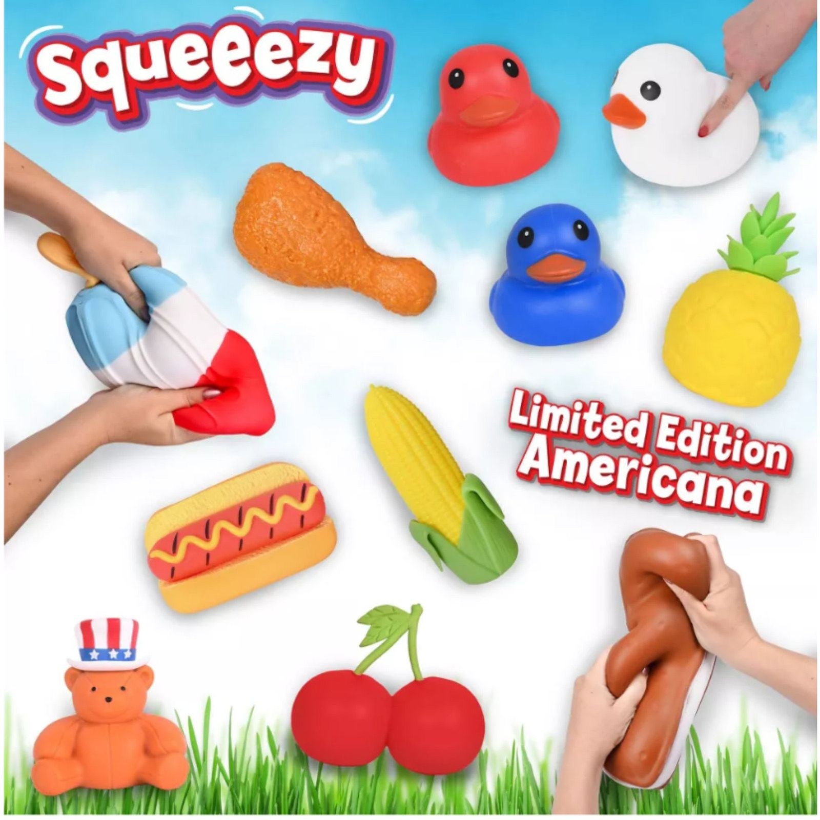 Sunny Days Squeeezy Ice Cream Sandwich Fidget Toy
