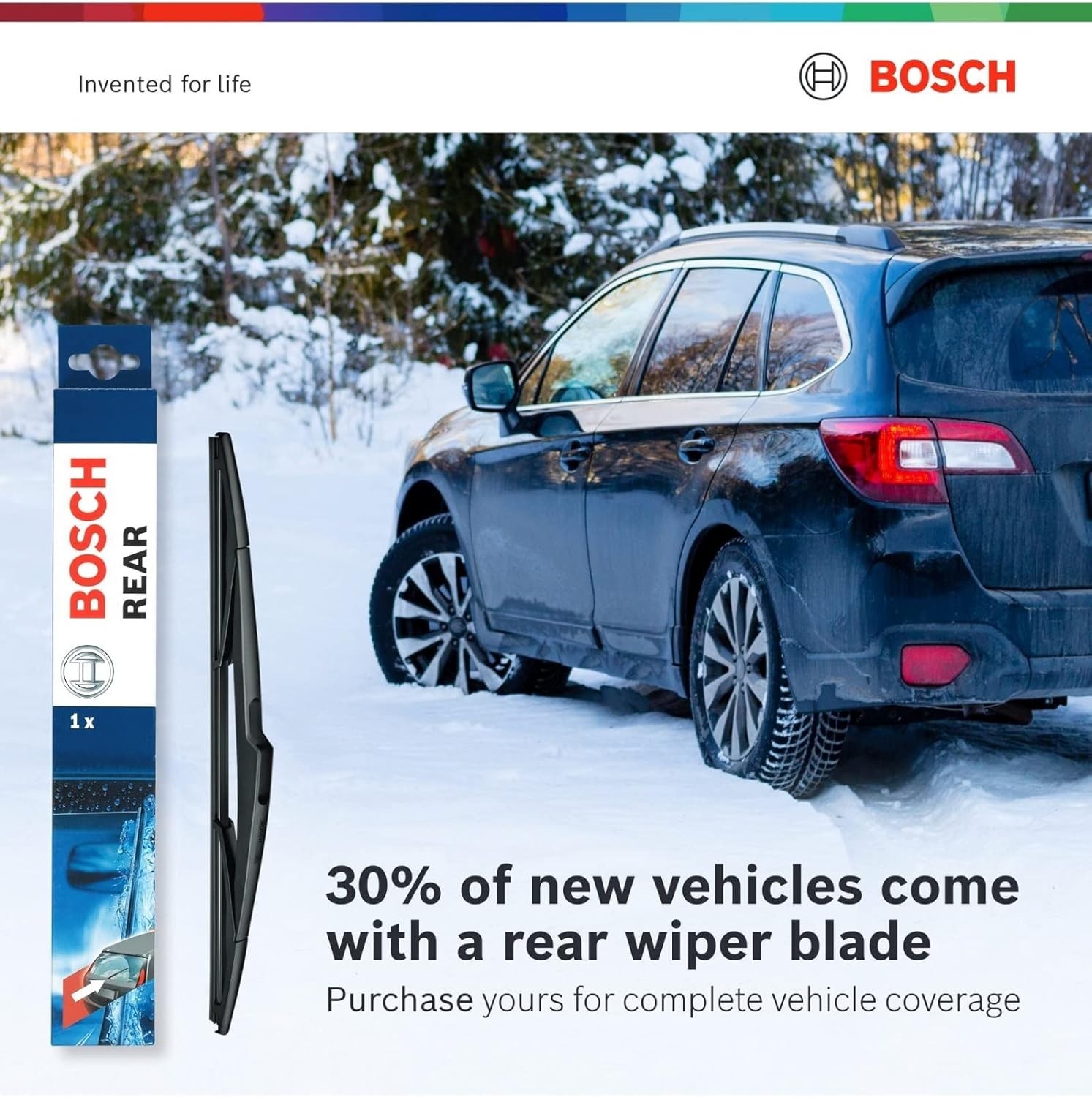 BOSCH 26A17A ICON Beam Wiper Blades – Driver and Passenger Side – Set of 2 Blade