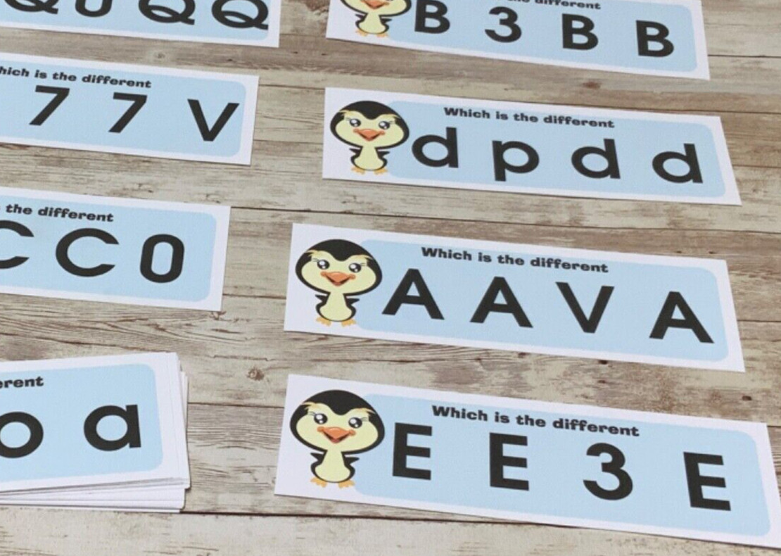 Penguin – Learning Centers – Which is Different – 24 Laminated cards