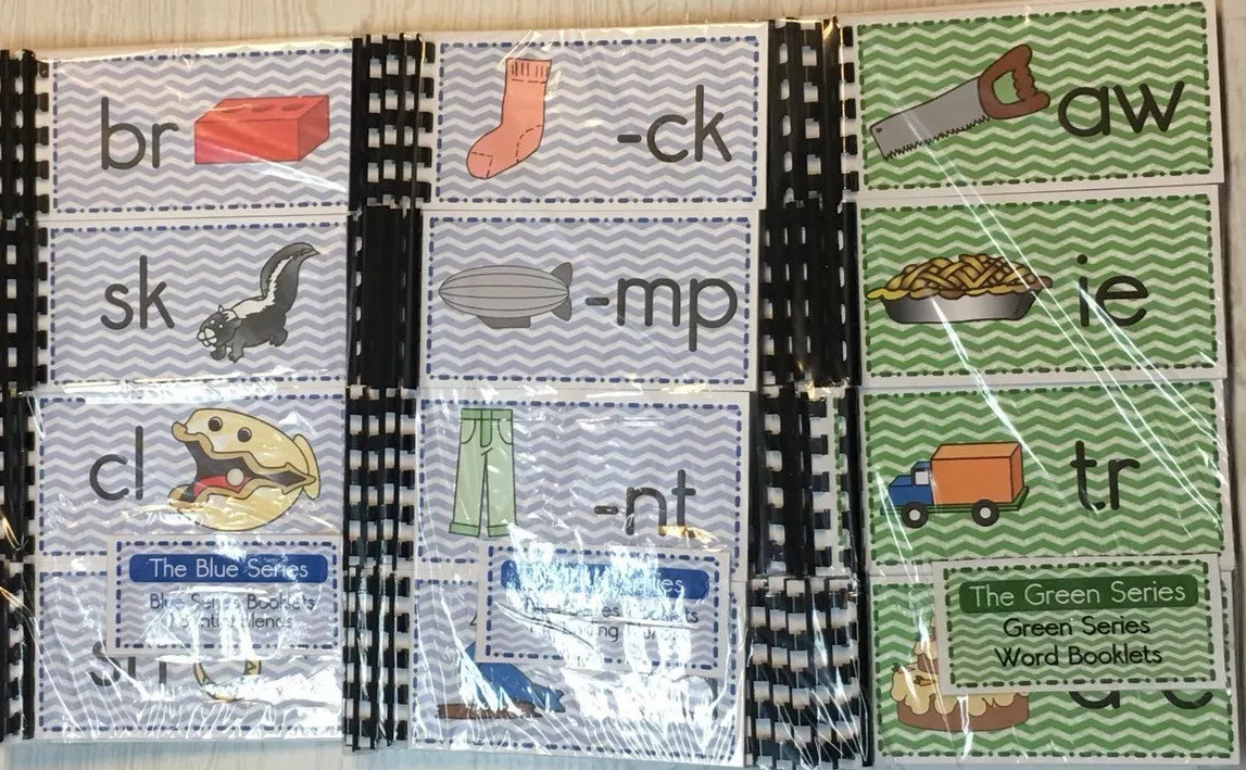 The Blue & Green Series Complete – 78 Word Booklets – Montessori
