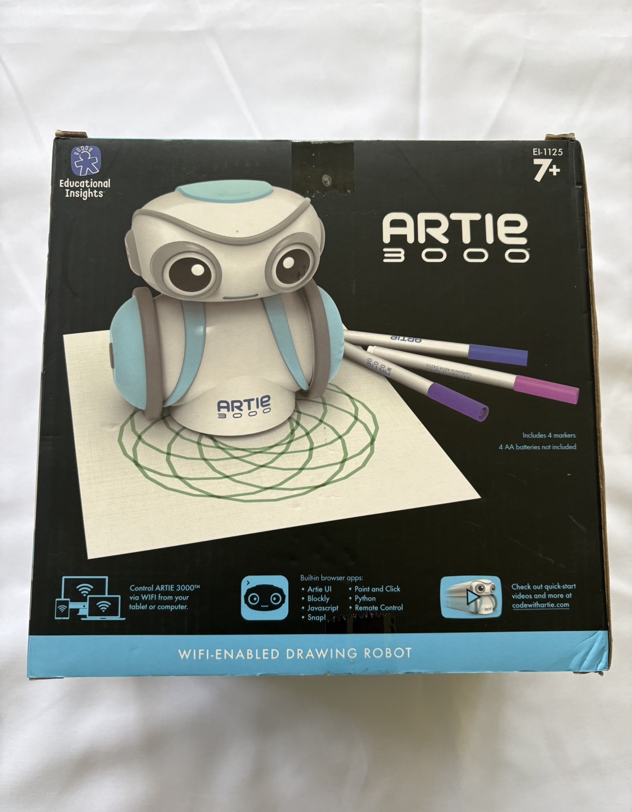 Artie 3000 Coding Robot Stem Toy for Kids Learn Programming and Art / Drawing