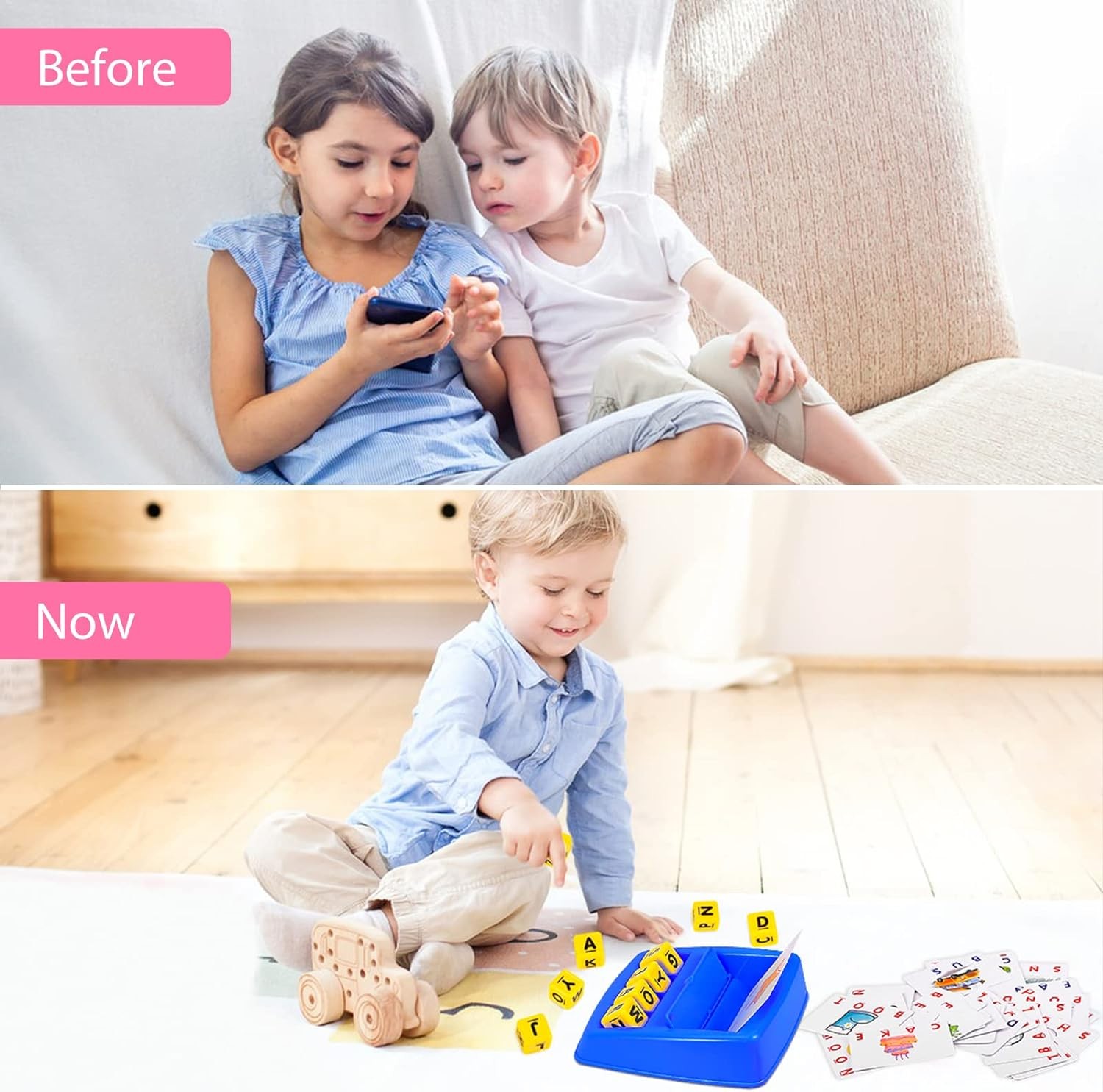 Matching Letter Game, Spelling Word and Increases Memory, Early Learning Educati