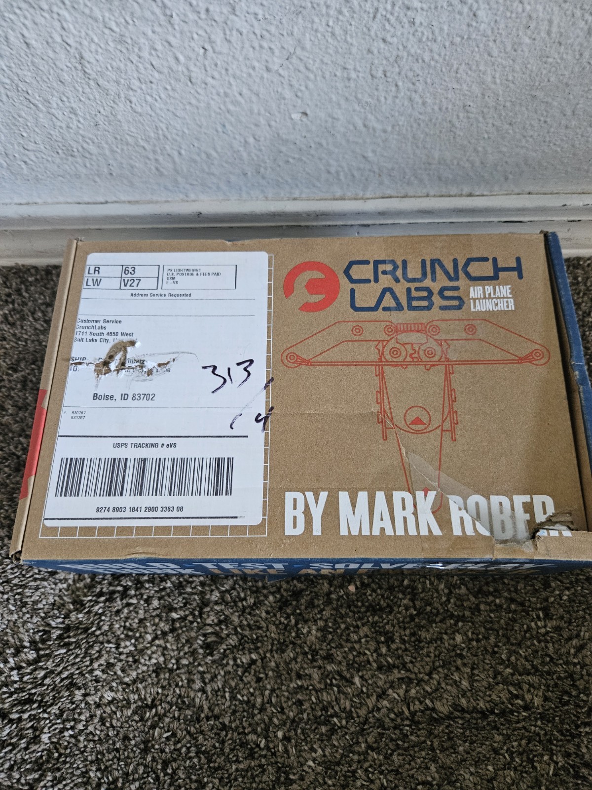 Crunch Labs Airplane Launcher Build Box By Mark Rober New Open Box